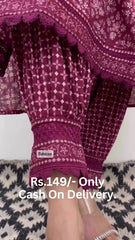 MAROON EMBROIDERED AFGHANI SUIT