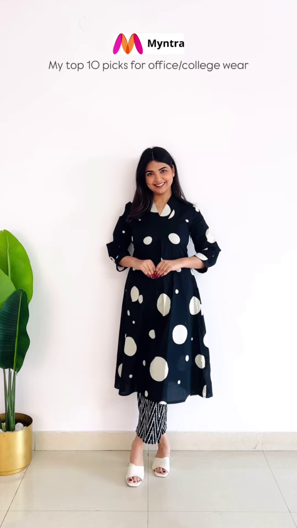 Pink Sleeveless Printed Kurta Set – Chic & Comfortable Ethnic Wear - Image 8