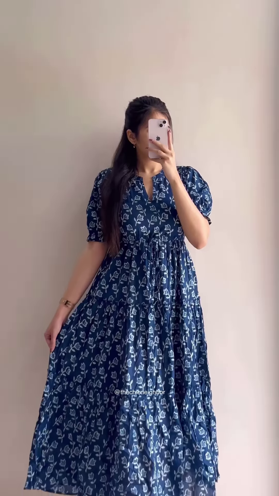 Elegant Printed Tiered Dress for Women - Stylish Maroon & White Midi Dress - Available in 6 Colors - Image 4