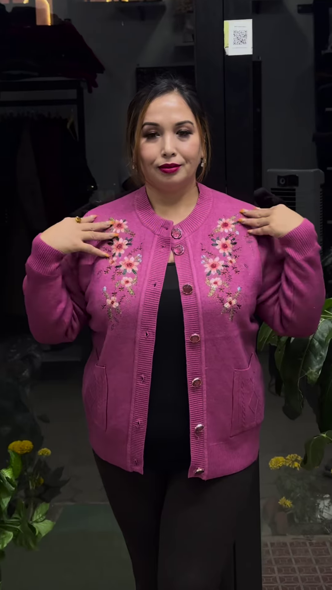 Embroidered Floral Cardigan – Elegant Warmth with Everyday Comfort 🌸🧥 - Image 5