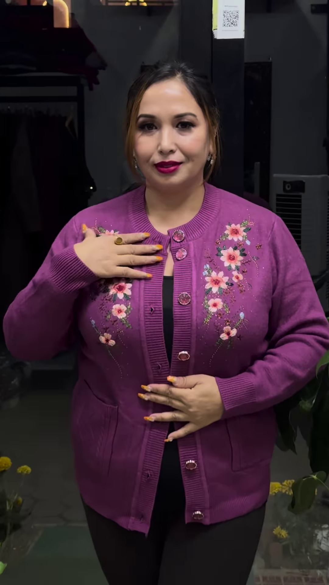 Embroidered Floral Cardigan – Elegant Warmth with Everyday Comfort 🌸🧥 - Image 7