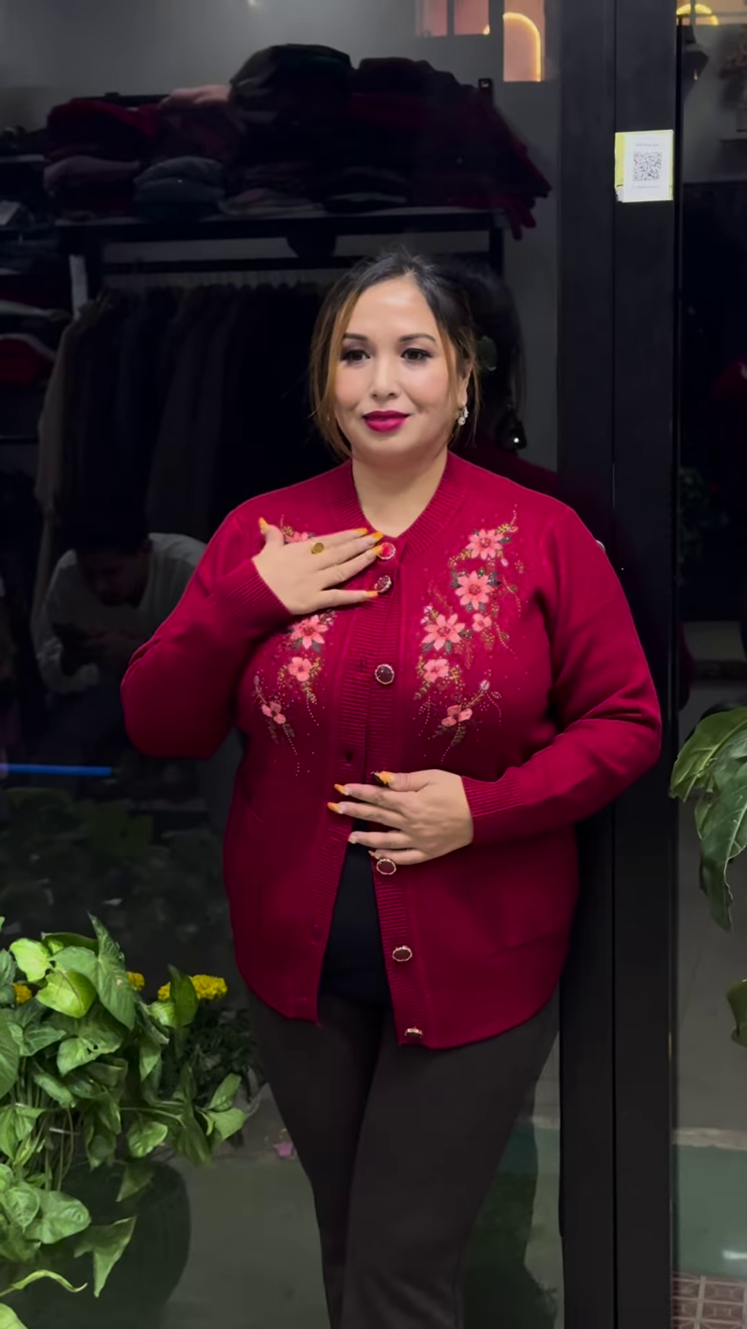 Embroidered Floral Cardigan – Elegant Warmth with Everyday Comfort 🌸🧥 - Image 8