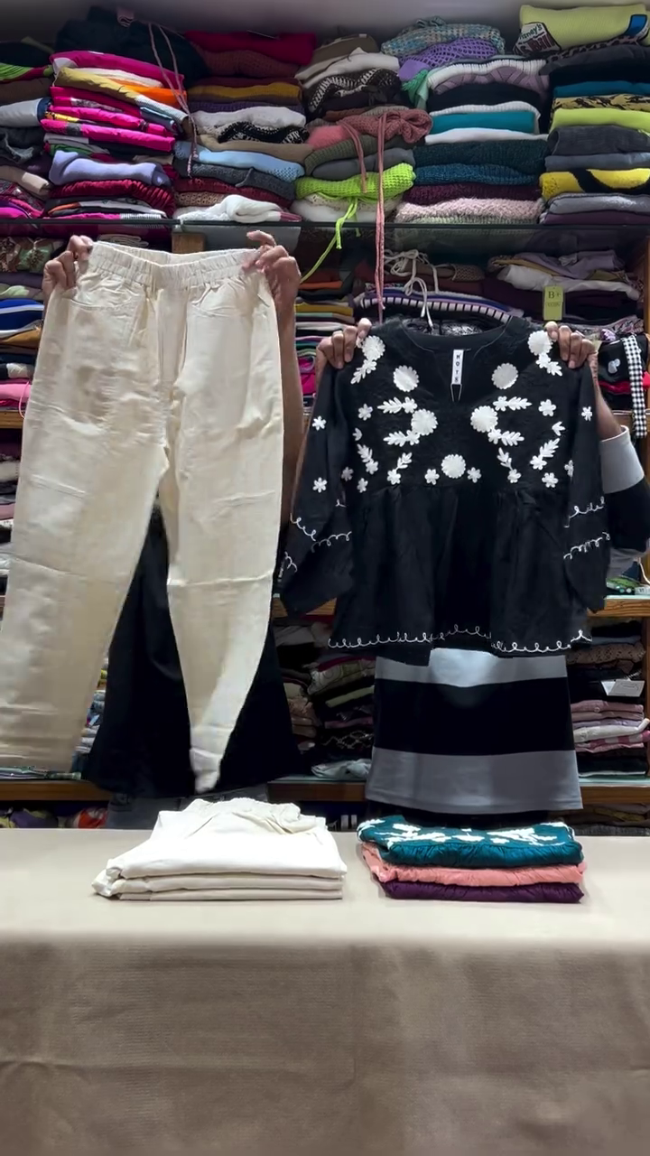 Embroidered Peplum Co‑ord Set – Effortless Ethnic Chic with All‑Day Comfort ✨�