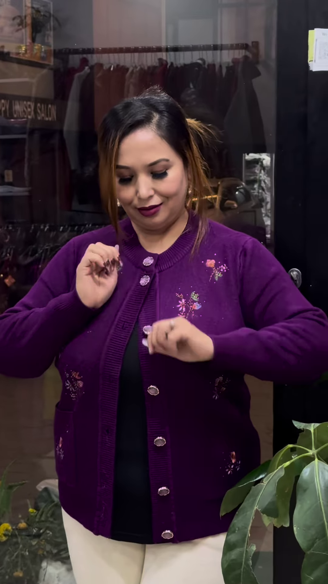 Embroidered Knit Cardigans π§₯πΈ β Available in 10 Vibrant Colors with Floral & Textured Detailing - Image 3