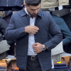 DARK ZIP-UP CASUAL JACKET