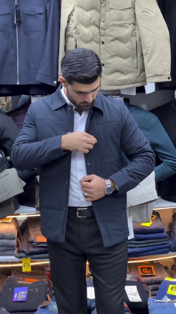 DARK ZIP-UP CASUAL JACKET