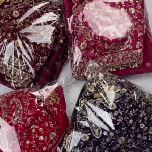 Luxury Heavy Embroidered Velvet Dupatta – Royal Collection