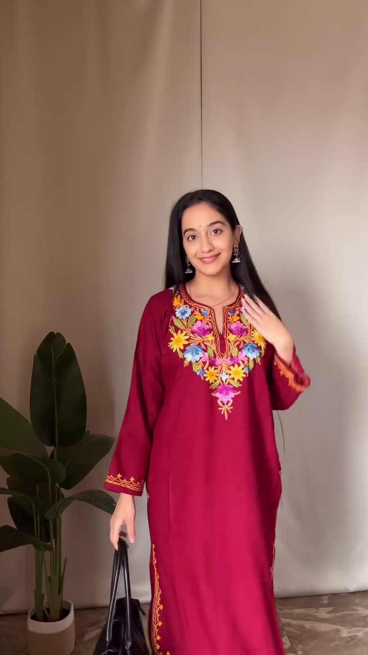 Midnight Bloom Embroidered Kurta Set