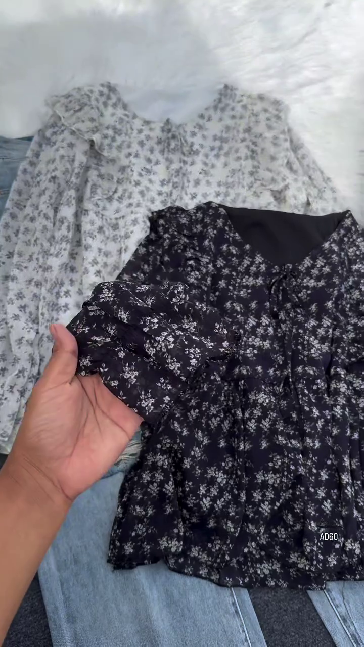 Floral Ruffled Chiffon Blouse - Image 5