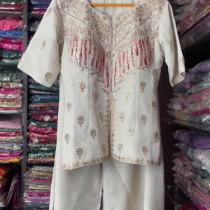 Elegant White Embroidered Co-Ord Set