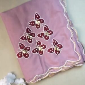 Enchanting Butterfly Embellished Kurta Set – Available in Deep Crimson & Soft Mauve