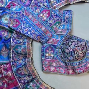 Royal Midnight & Regal Multicolour Embroidered Lehenga Set – Available in Midnight Blue & Vibrant Multicolour