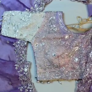 Enchanting Lilac Sequin-Embroidered Lehenga Set – Available in Lilac & Soft Ivory