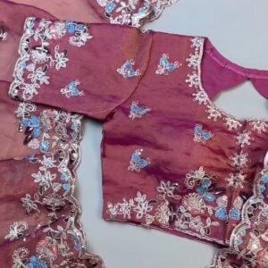 Enchanting Mulberry Silk Saree with Intricate Floral Resham Embroidery – Available in Royal Plum & Warm Terracotta