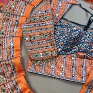 Vibrant Bohemian Mirror-Work Co-ord Set – Available in Multicoloured & Teal Accents