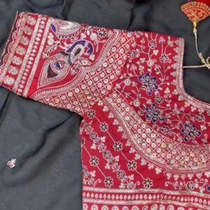 Royal Crimson Zardosi Embroidered Designer Blouse