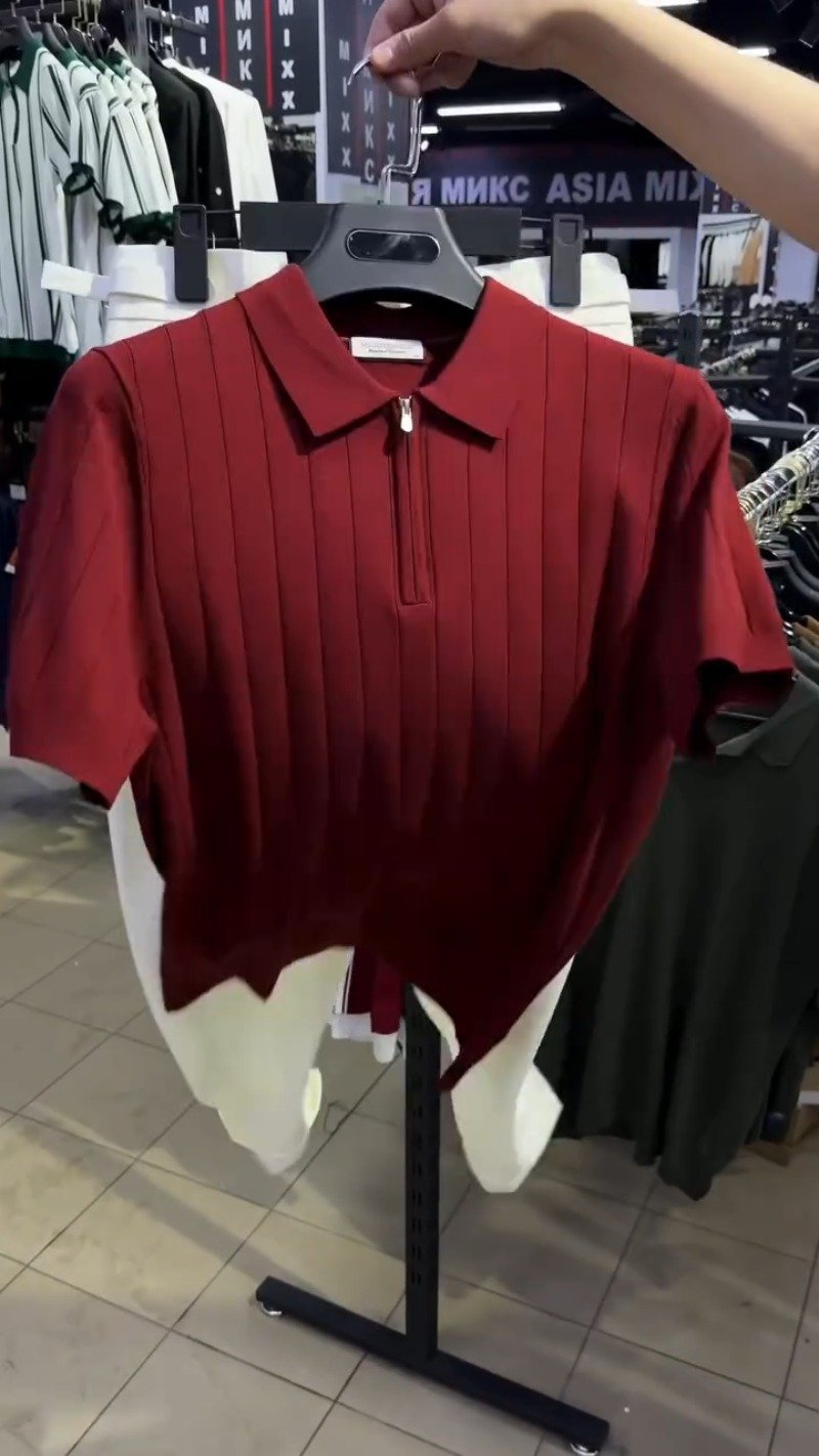 Urban Minimalist Ribbed Knit Polo & Trouser Set โ Available in Deep Burgundy & Classic White - Image 3