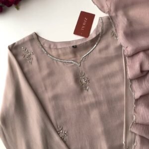 Ethereal Embellished Silk Kurta Set – Available in Dusty Rose & Warm Sand
