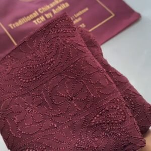 Regal Maroon Chikankari Silk Ensemble